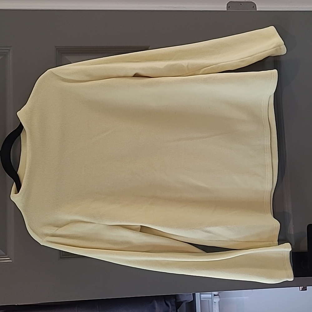 Talbots Soft Yellow Fleece